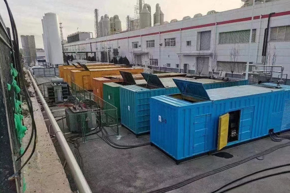 莆田发电机租赁施工现场